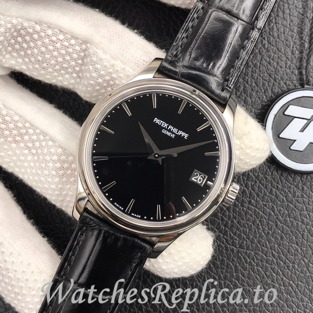 Patek Philippe Replica Calatrava 5227 Leather strap 39MM - WatchesReplica.is