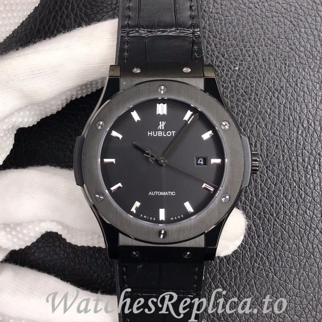 Hublot Replica Classic Fusion Series Leather strap 45MM - WatchesReplica.is