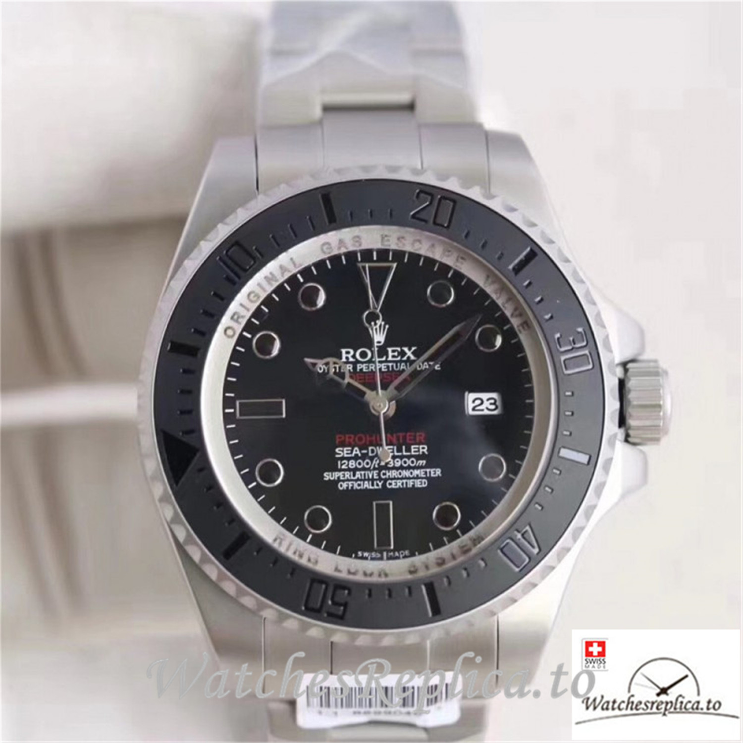 Swiss Rolex Sea Dweller Replica 116660 004 Black Ceramic Bezel 44MM - WatchesReplica.is
