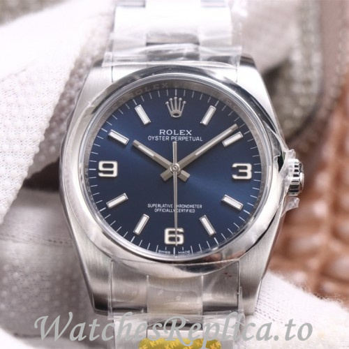 Swiss Rolex Oyster Perpetual Replica 116000 Stainless steel strap 36MM - WatchesReplica.is