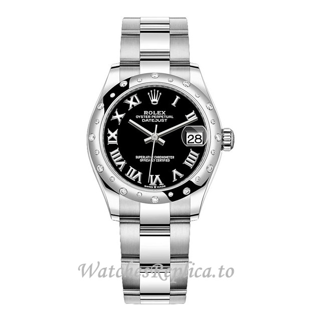 Replica Rolex Datejust m278344rbr-0001 31MM Stainless steel strap Ladies Watch - WatchesReplica.is