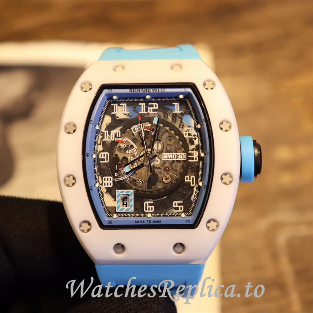 Richard Mille Replica RM030 Rubber strap 50MM - WatchesReplica.is