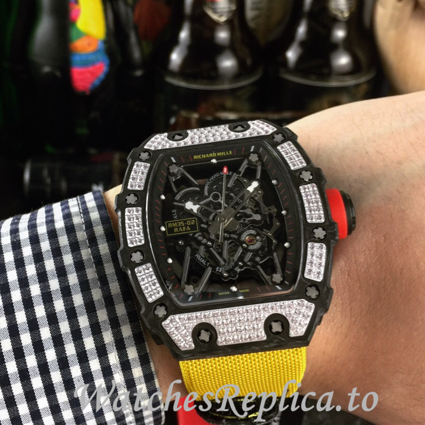 Richard Mille Replica RM035-02 Canvas strap 50MM - WatchesReplica.is