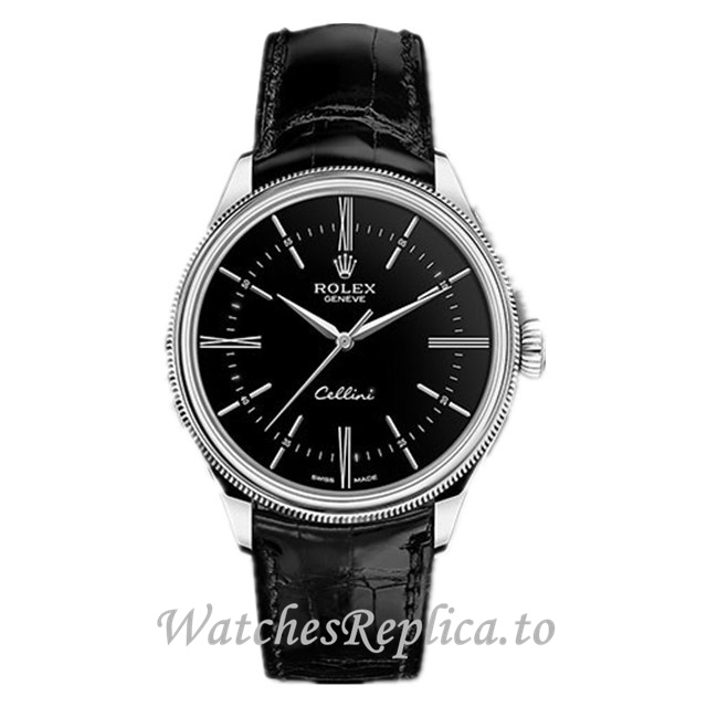 Replica Rolex Cellini 50509bkbk 39MM - WatchesReplica.is