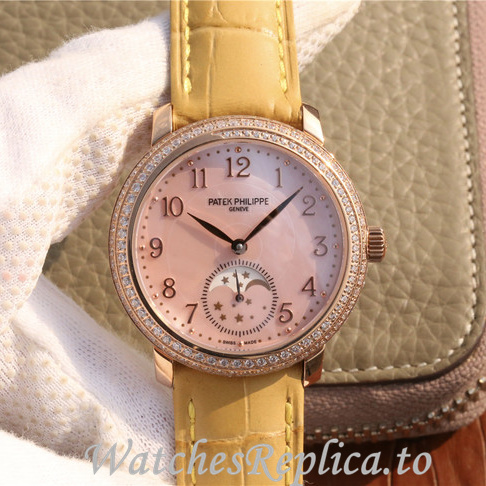 Patek Philippe Replica Complications 4968 Leather strap 33.3MM - WatchesReplica.is