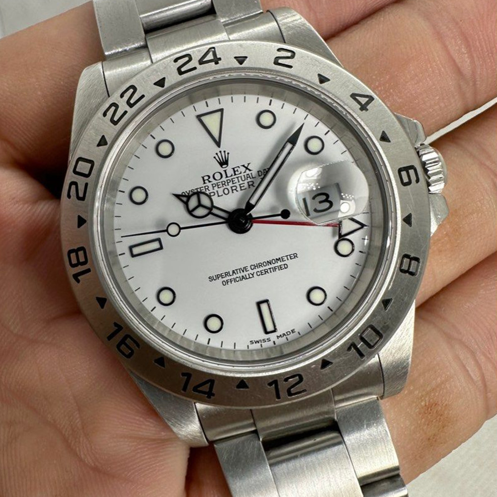 Rolex Explorer II White Dial 16570 - WatchesReplica.is