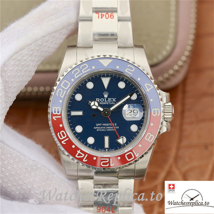 Swiss Rolex GMT-Master Replica 126719blro-0003 Stainless steel strap 40MM - WatchesReplica.is