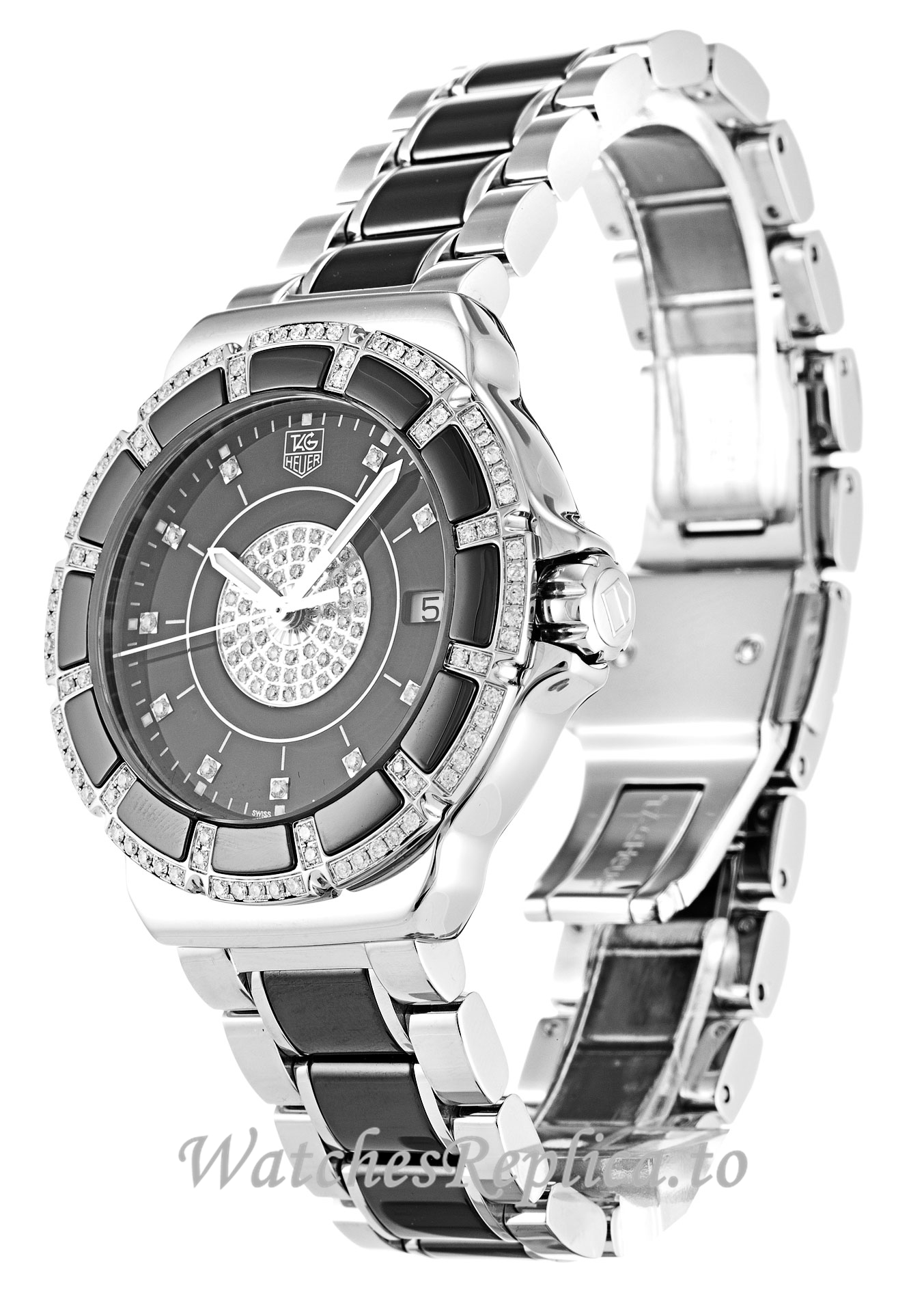 Tag Heuer Formula 1 Black Diamond Dial WAH1219.BA0859 36 MM - WatchesReplica.is