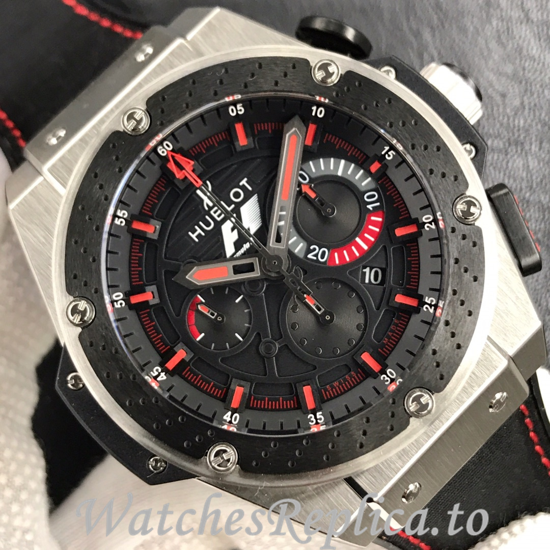 Hublot Replica King Power F1 Rubber strap 45MM - WatchesReplica.is