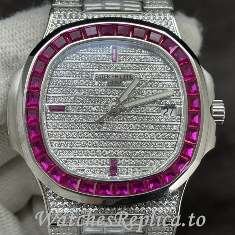 Patek Philippe Replica Nautilus Stainless steel strap 40.5MM - WatchesReplica.is