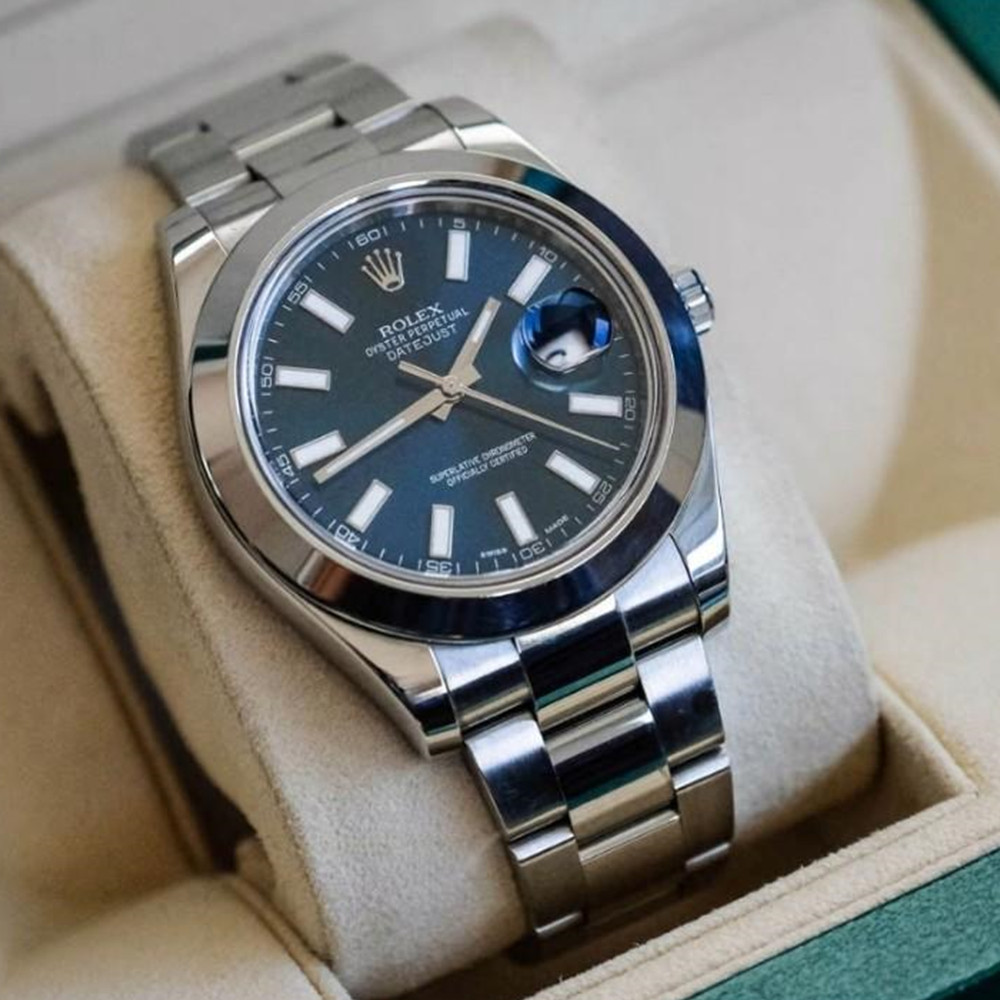 Rolex Datejust II Blue Dial 116300 - WatchesReplica.is