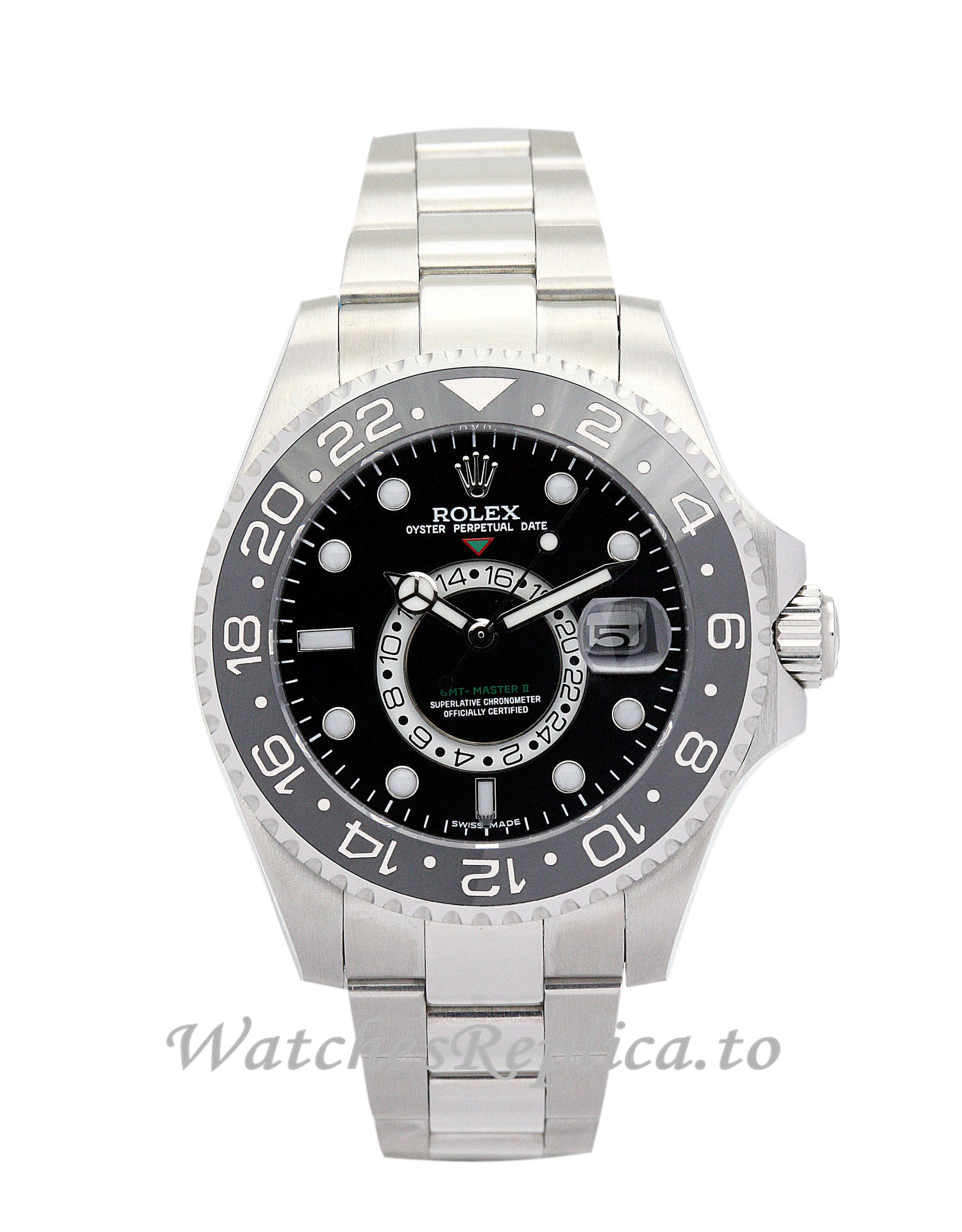 Rolex GMT Master Black Dial 16720-40MM - WatchesReplica.is