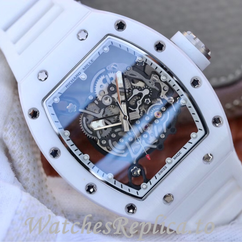 Richard Mille Replica RM055 Rubber strap 50MM - WatchesReplica.is