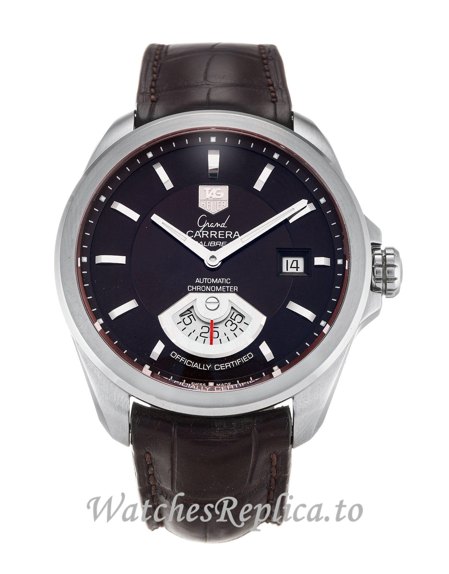 Tag Heuer Grand Carrera Brown Dial WAV511C.FC6230 40 MM - WatchesReplica.is