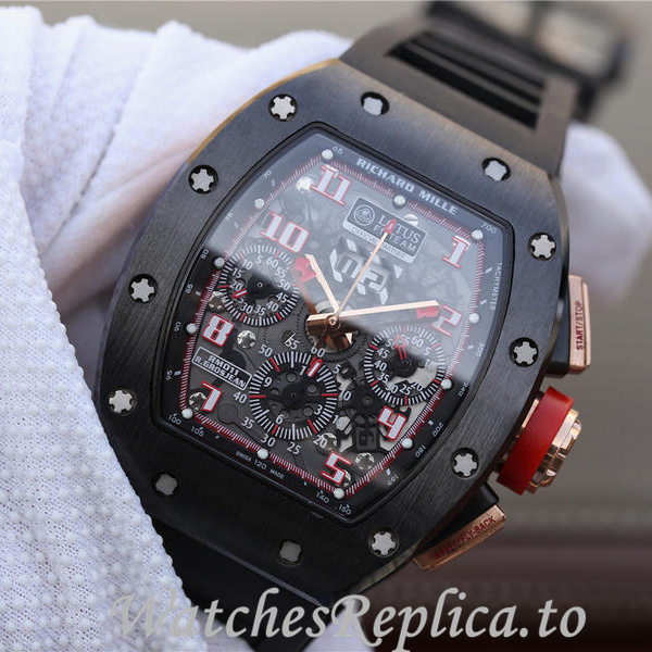 Richard Mille Replica RM011 Rubber strap 50MM - WatchesReplica.is