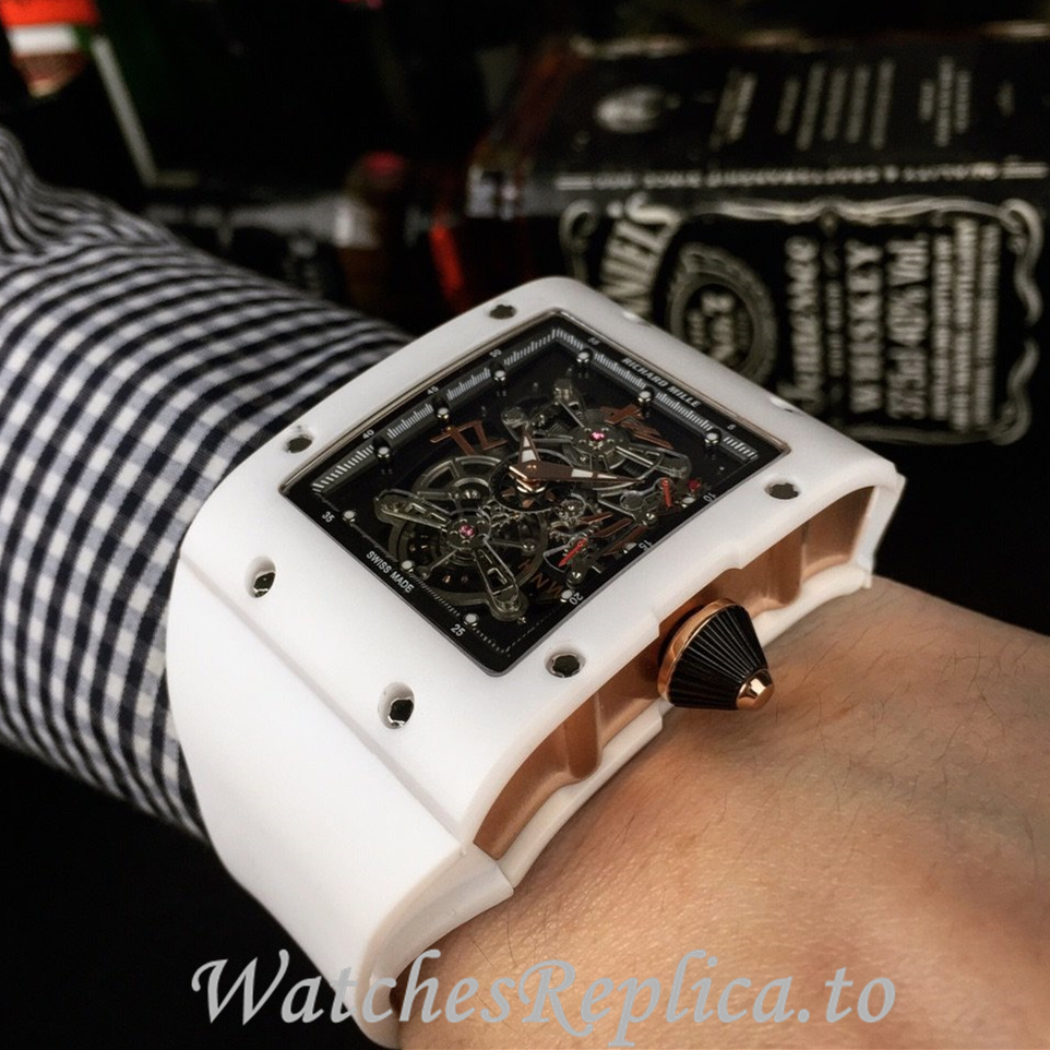 Richard Mille Replica RM016 Rubber strap 50MM - WatchesReplica.is