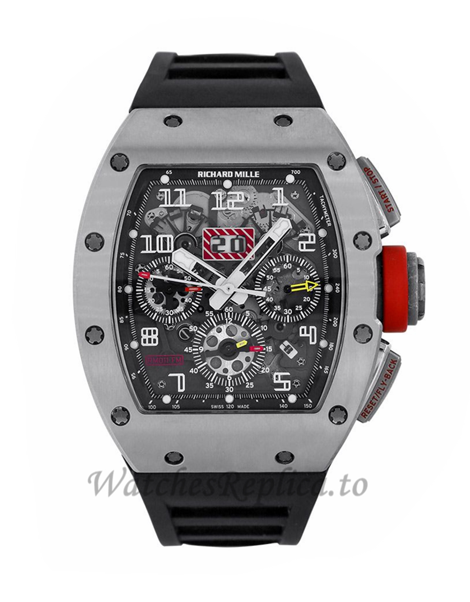 Richard Mille Replica Felipe Massa Titanium Chronograph Titanium 50MM M01107008 - WatchesReplica.is