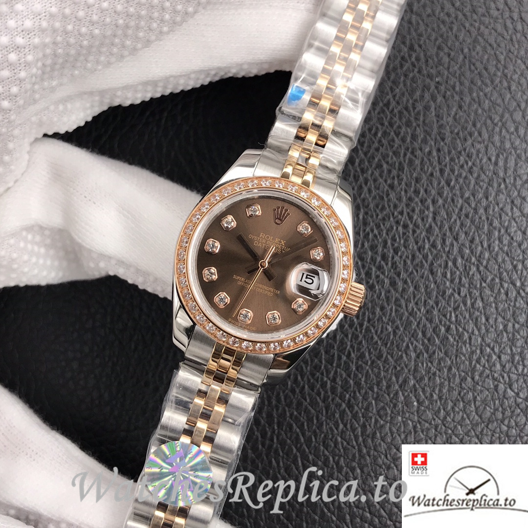 Swiss Rolex Datejust Replica 279381 Stainless steel strap 28MM - WatchesReplica.is