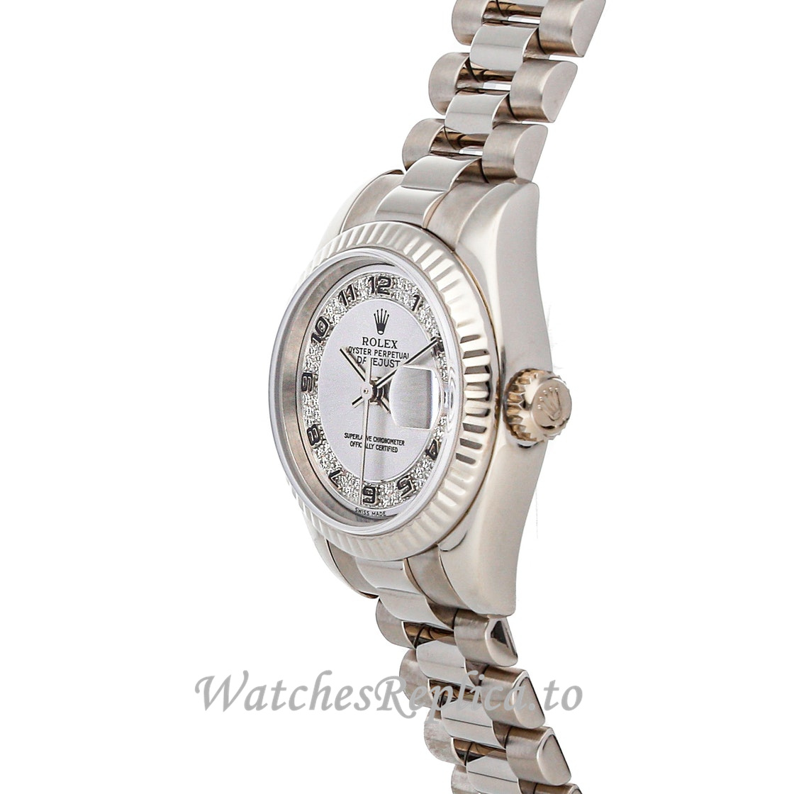 Replica Rolex Datejust 179179 26MM Rhodium Dial Ladies Watch - WatchesReplica.is