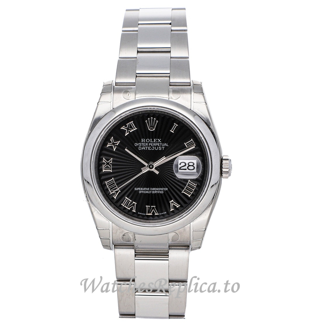 Replica Rolex Datejust 116200 36MM Black Dial Mens Watch - WatchesReplica.is