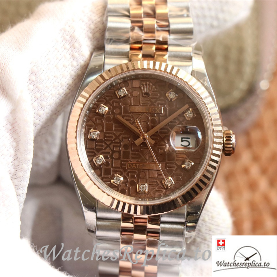 Swiss Rolex Datejust Replica 126233 Stainless steel strap 36MM - WatchesReplica.is