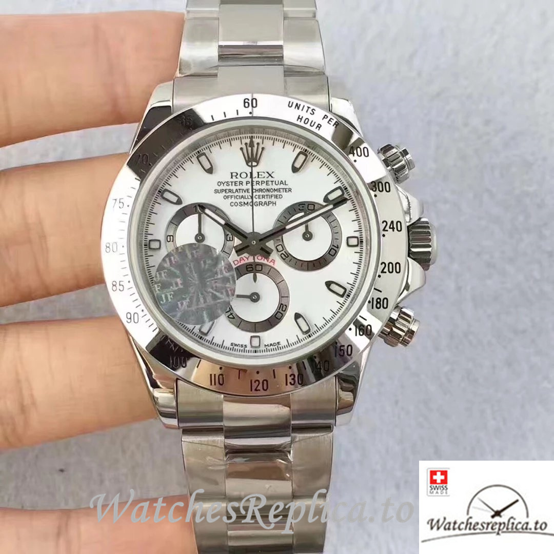 Swiss Rolex Daytona Replica 116520 Stainless steel strap 40MM - WatchesReplica.is