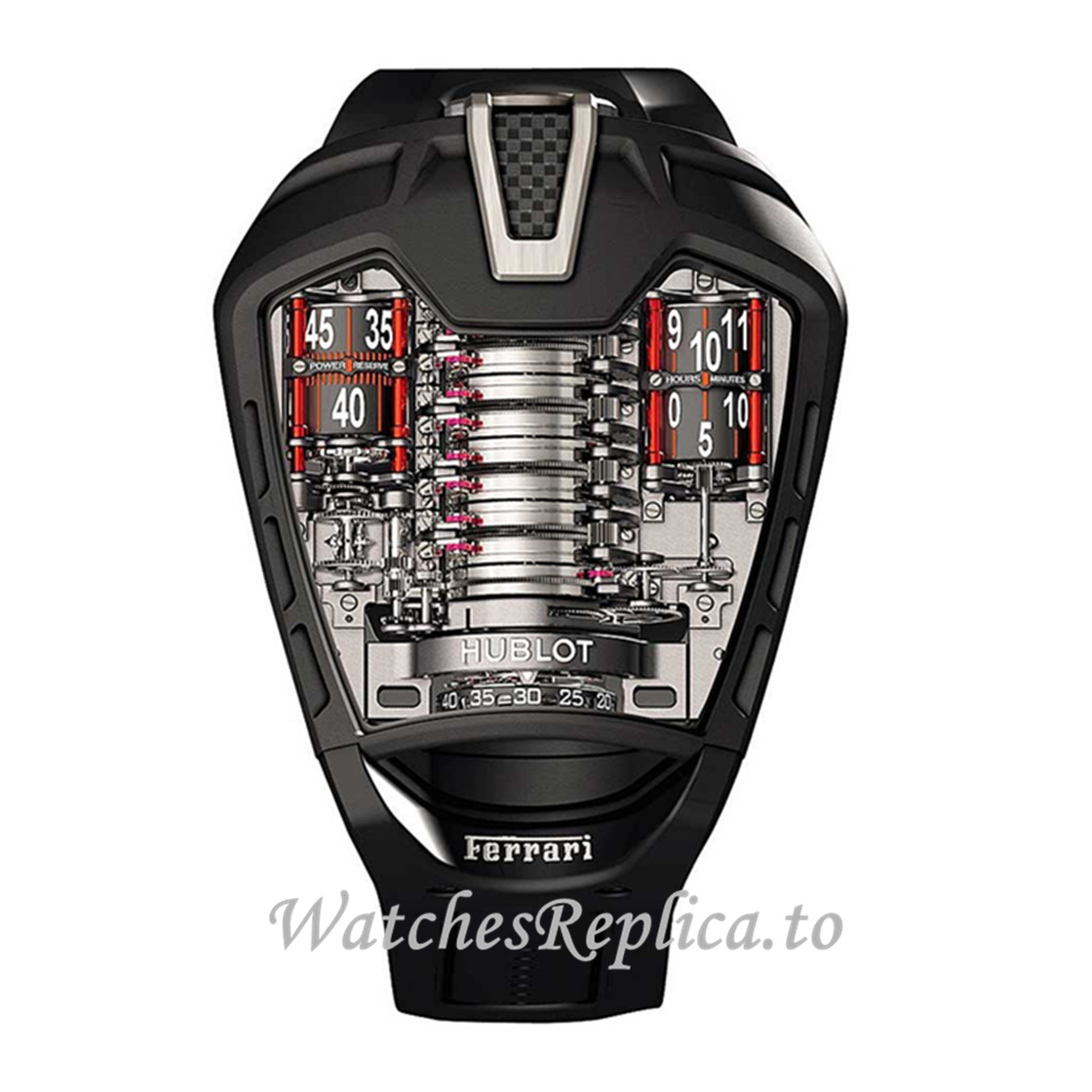 Replica Hublot Masterpiece MP-05 LaFerrari Limited to 50 pcs only Black PVD Titanium - WatchesReplica.is