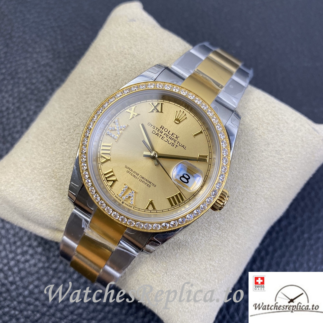 Swiss Rolex Datejust Replica 126233 Stainless steel strap 36MM - WatchesReplica.is