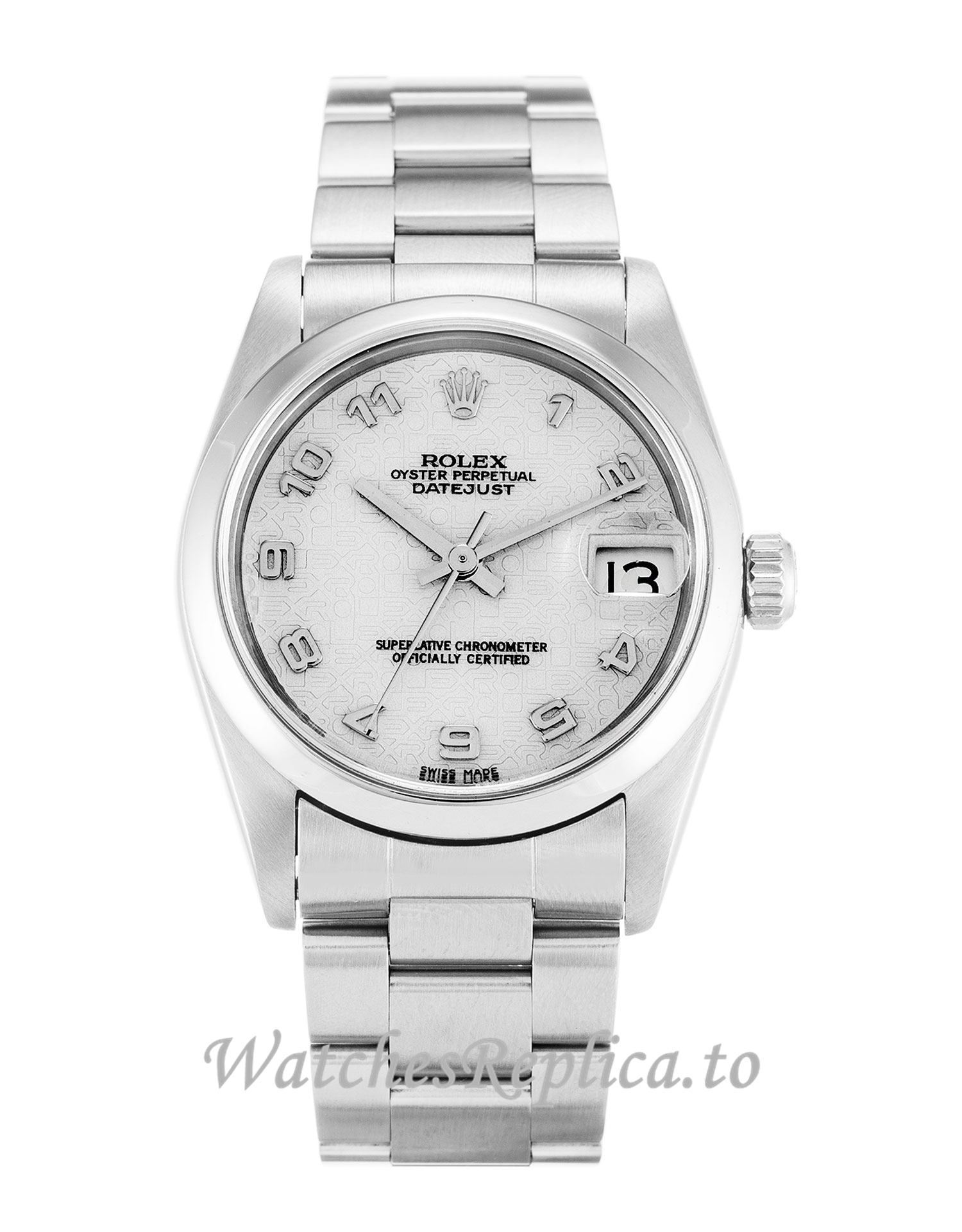 Rolex Mid Size Datejust Ivory Jubilee Dial 68240 30MM - WatchesReplica.is