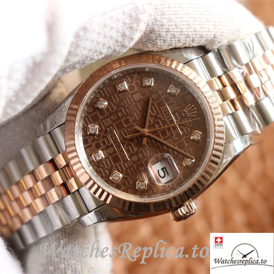 Swiss Rolex Datejust Replica 126233 Stainless steel strap 36MM - WatchesReplica.is
