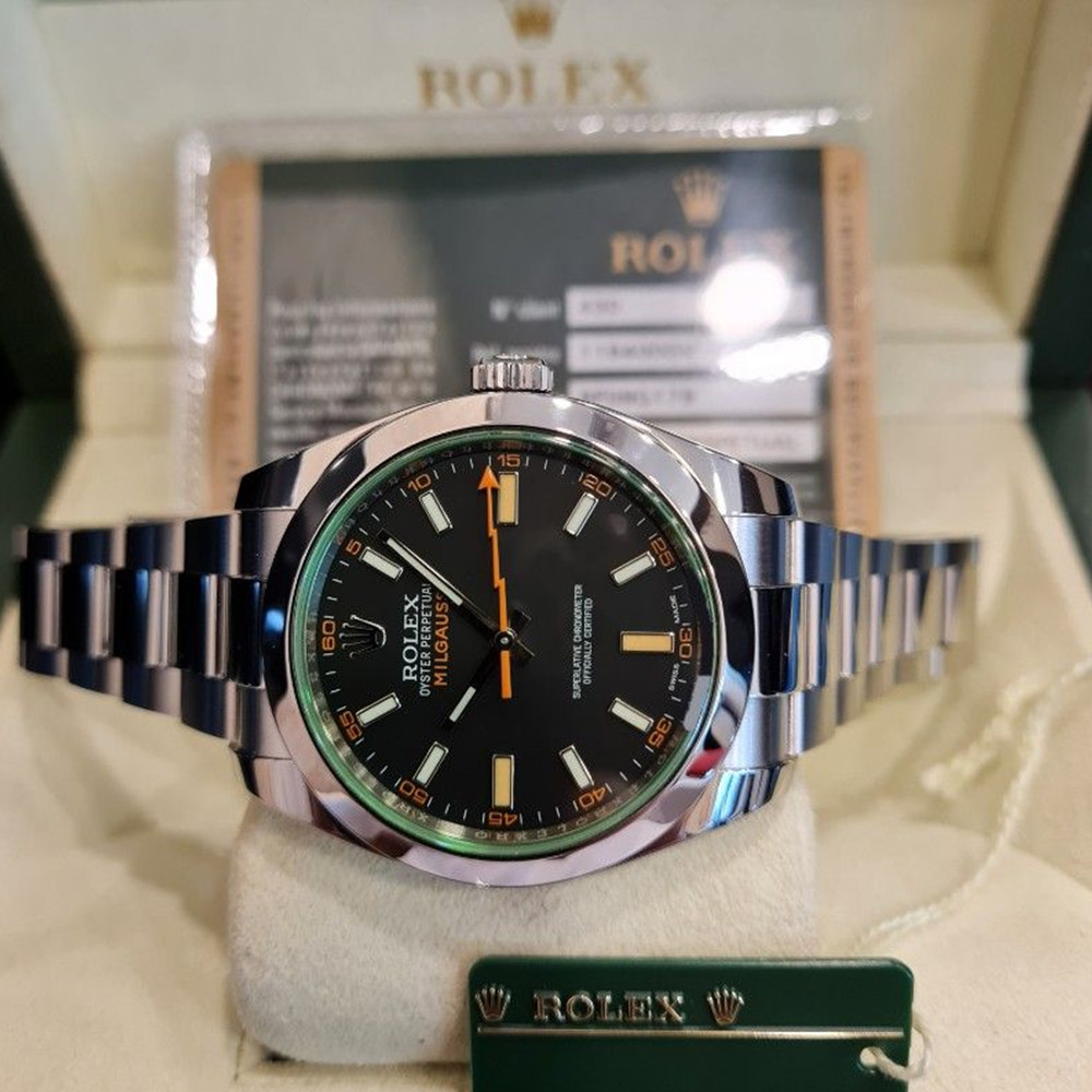 Rolex Milgauss Black Dial 116400 GV - WatchesReplica.is