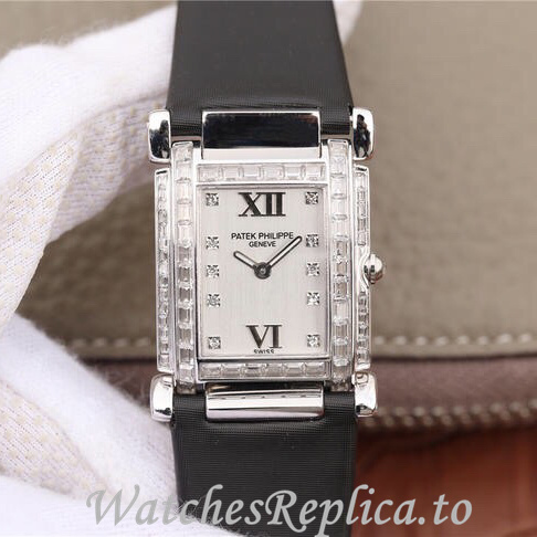 Patek Philippe Replica Twenty-4 Leather strap 30MM - WatchesReplica.is