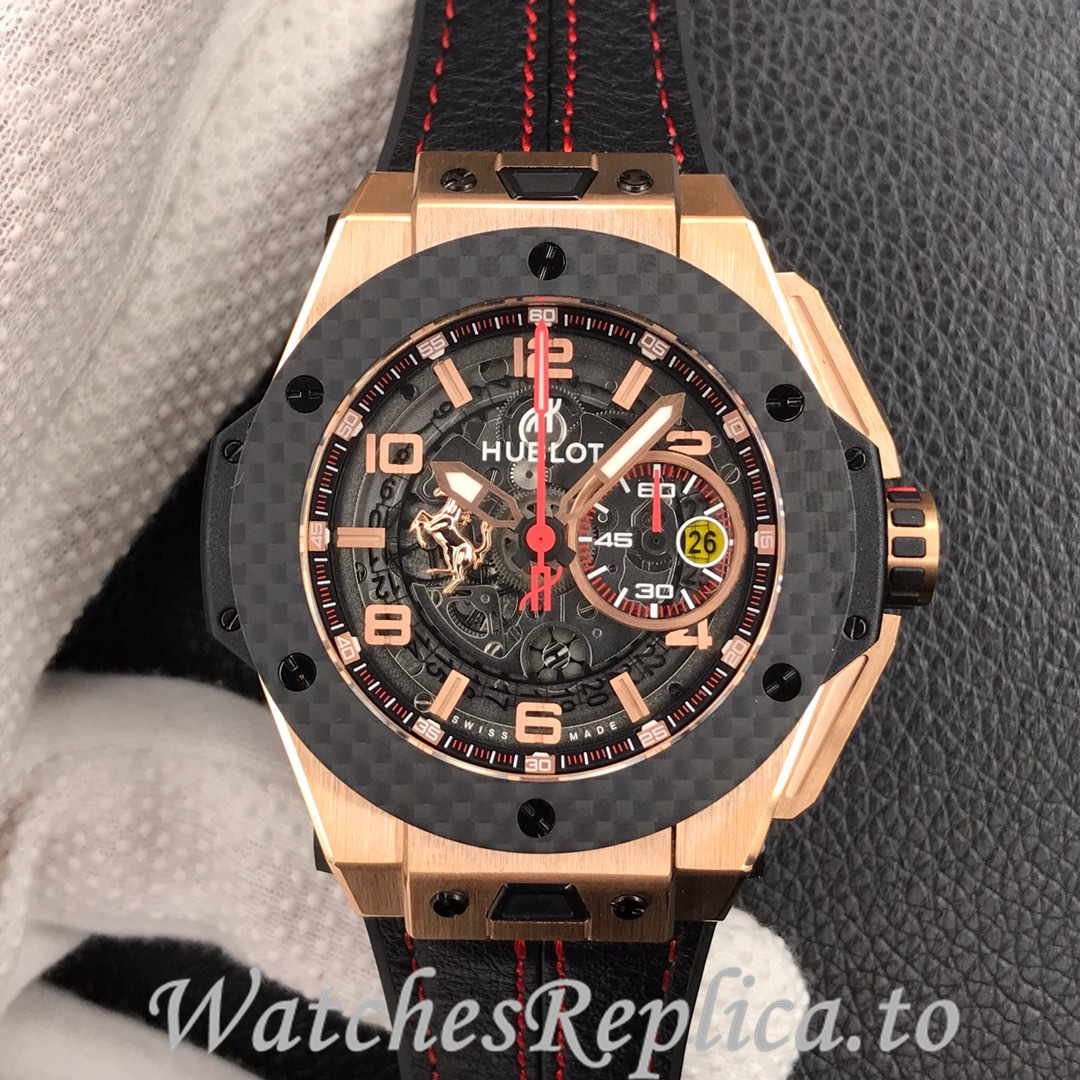 Hublot Replica King Power F1 Rubber strap 45MM - WatchesReplica.is