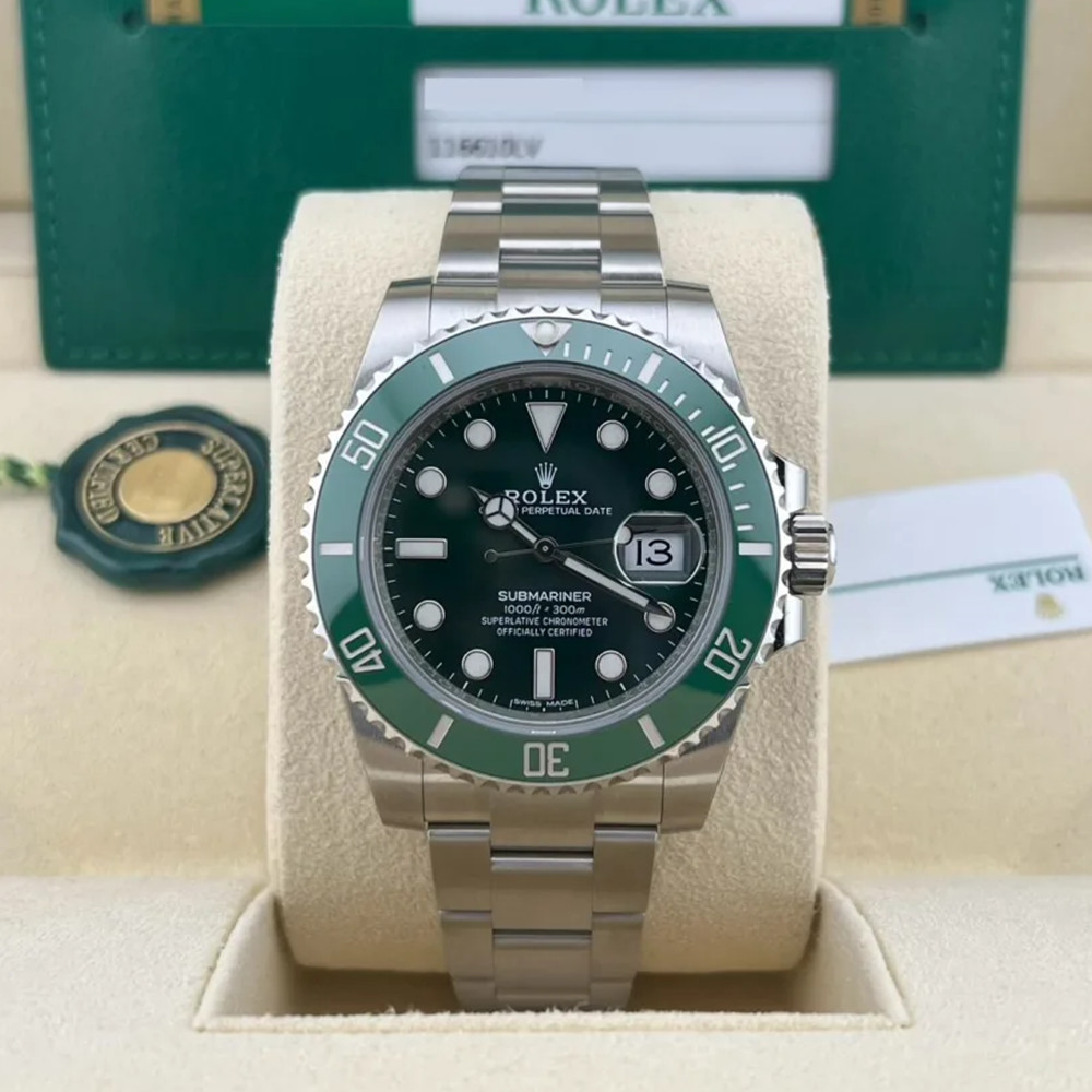 Rolex Submariner Green Dial 116610 LV - WatchesReplica.is