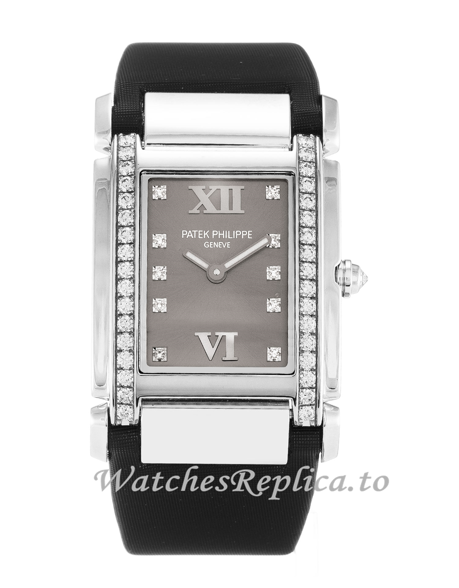 Patek Philippe Twenty 4 Grey Diamond Dial 4920G 25 MM - WatchesReplica.is