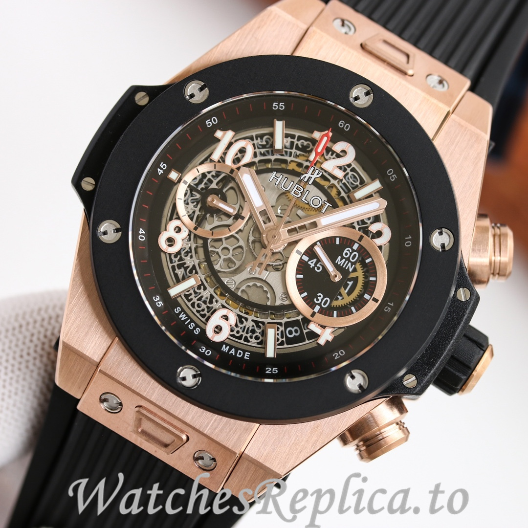 Hublot Replica Big Bang Elemental Material Chronograph v2 Rubber strap 45MM - WatchesReplica.is