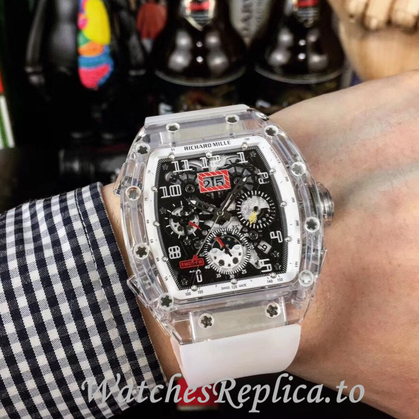 Richard Mille Replica RM011-FM Rubber strap 50MM - WatchesReplica.is