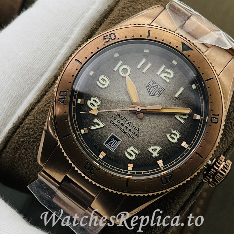 Tag Heuer Replica Autavia Stainless steel strap 42MM - WatchesReplica.is
