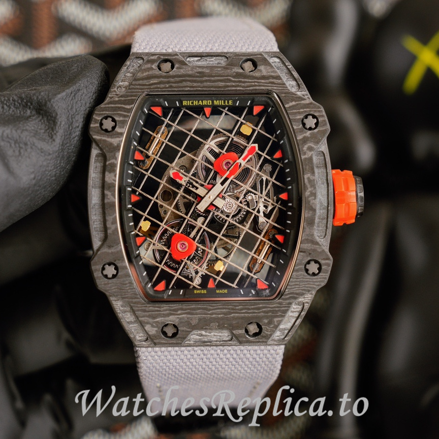 Richard Mille Replica RM27-04 Canvas strap 47.25x38.4MM - WatchesReplica.is