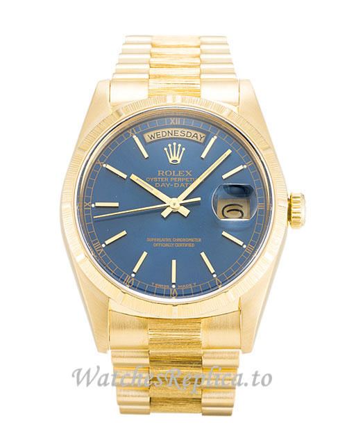 Rolex Day-Date Blue Dial 18248 - WatchesReplica.is