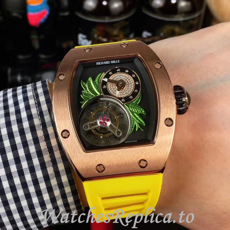 Richard Mille Replica RM19 Rubber strap 50MM - WatchesReplica.is