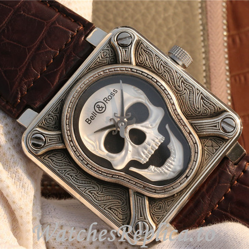 Bell Ross Replica Leather strap 46MM - WatchesReplica.is
