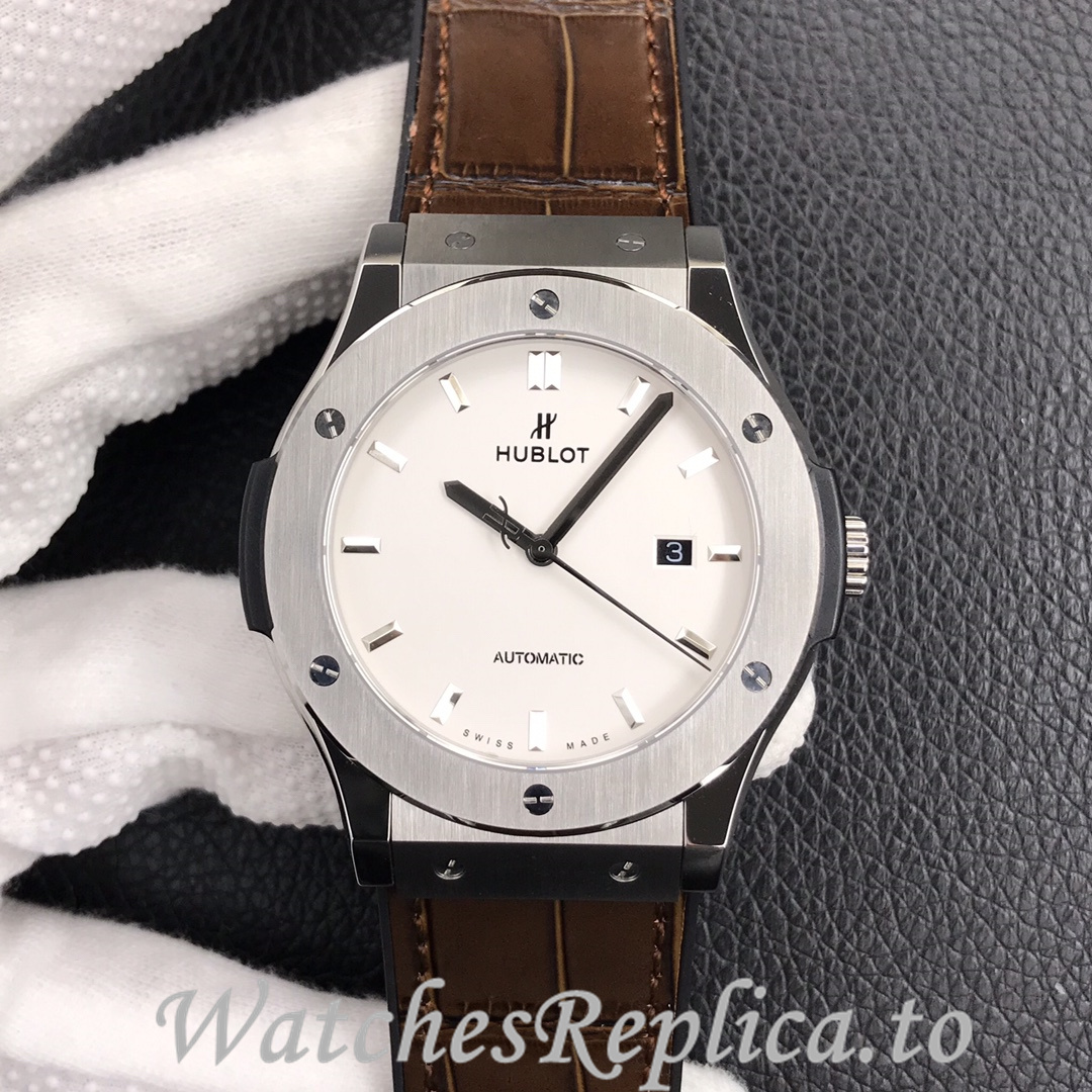 Hublot Replica Classic Fusion Series Leather strap 45MM - WatchesReplica.is
