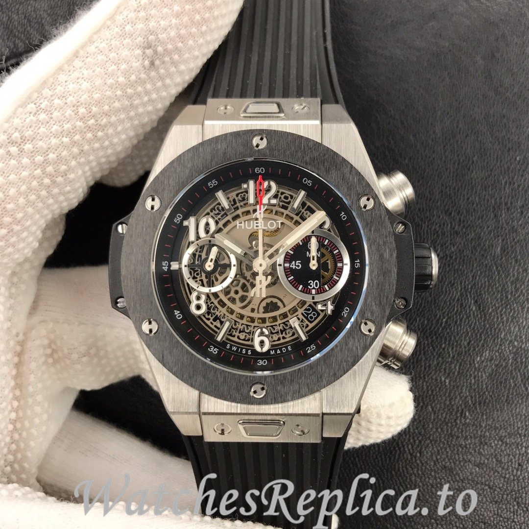 Hublot Replica 411.NM.1170.RX Rubber strap 45MM - WatchesReplica.is