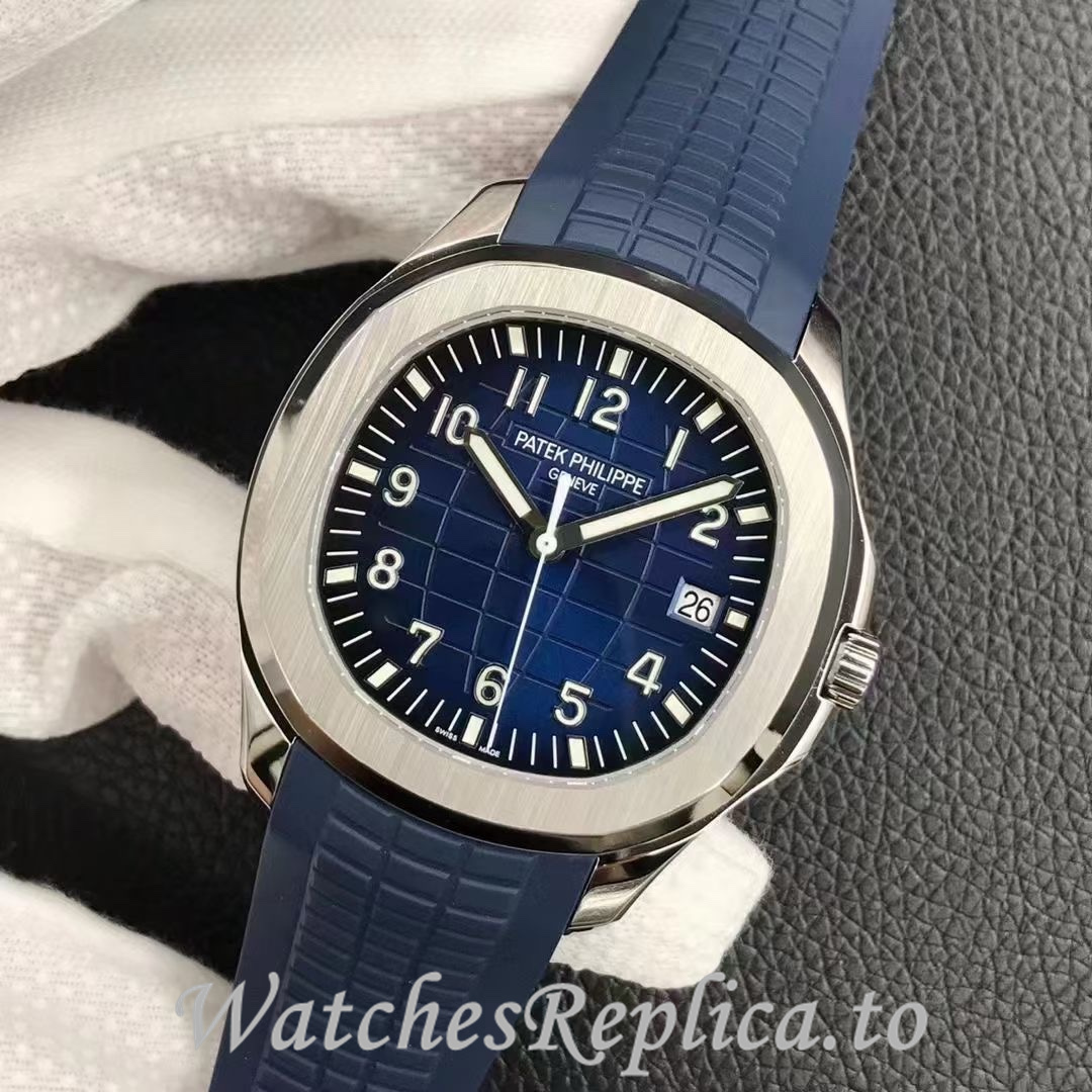 Patek Philippe Replica Aquanaut 5168G Rubber strap 40MM - WatchesReplica.is