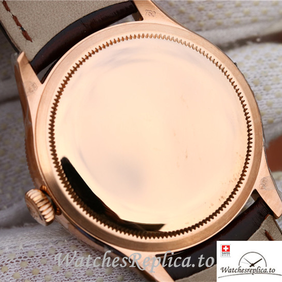 Swiss Rolex Cellini 50515-0008 Leather strap 39MM - WatchesReplica.is