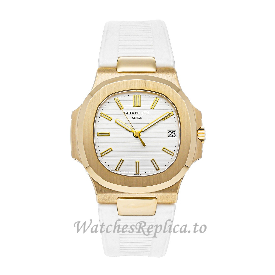 Replica Patek Philippe Nautilus 5711J-001 18K Yellow Gold Case - WatchesReplica.is