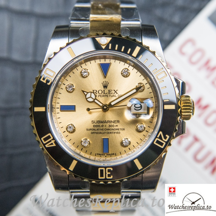 Swiss Rolex Submariner Replica 116613 Stainless steel strap 40MM - WatchesReplica.is