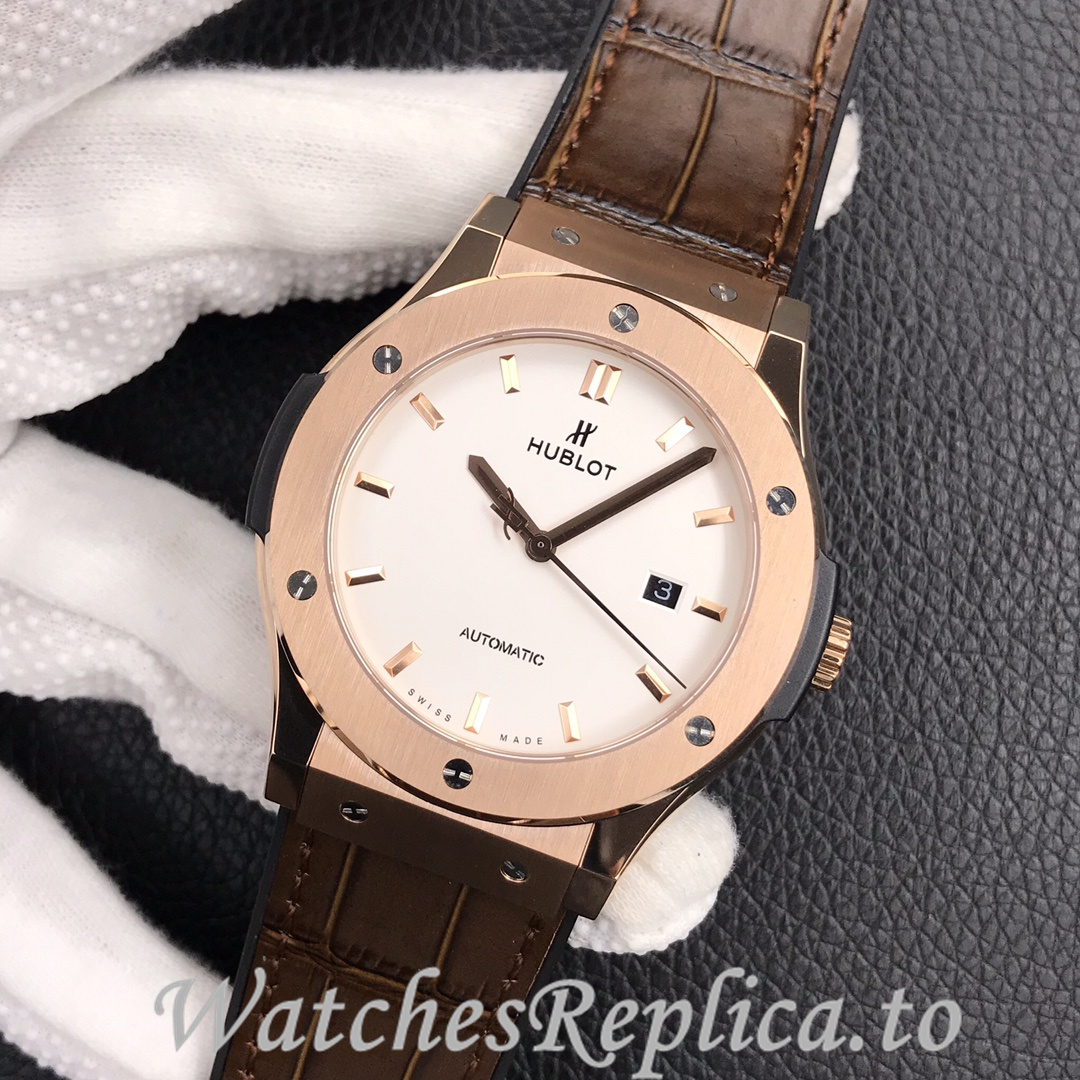 Hublot Replica Classic Fusion Series Leather strap 45MM - WatchesReplica.is