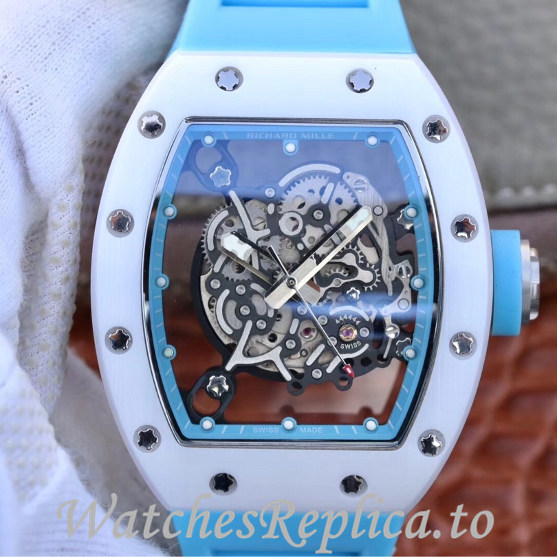 Richard Mille Replica RM055 Rubber strap 50MM - WatchesReplica.is